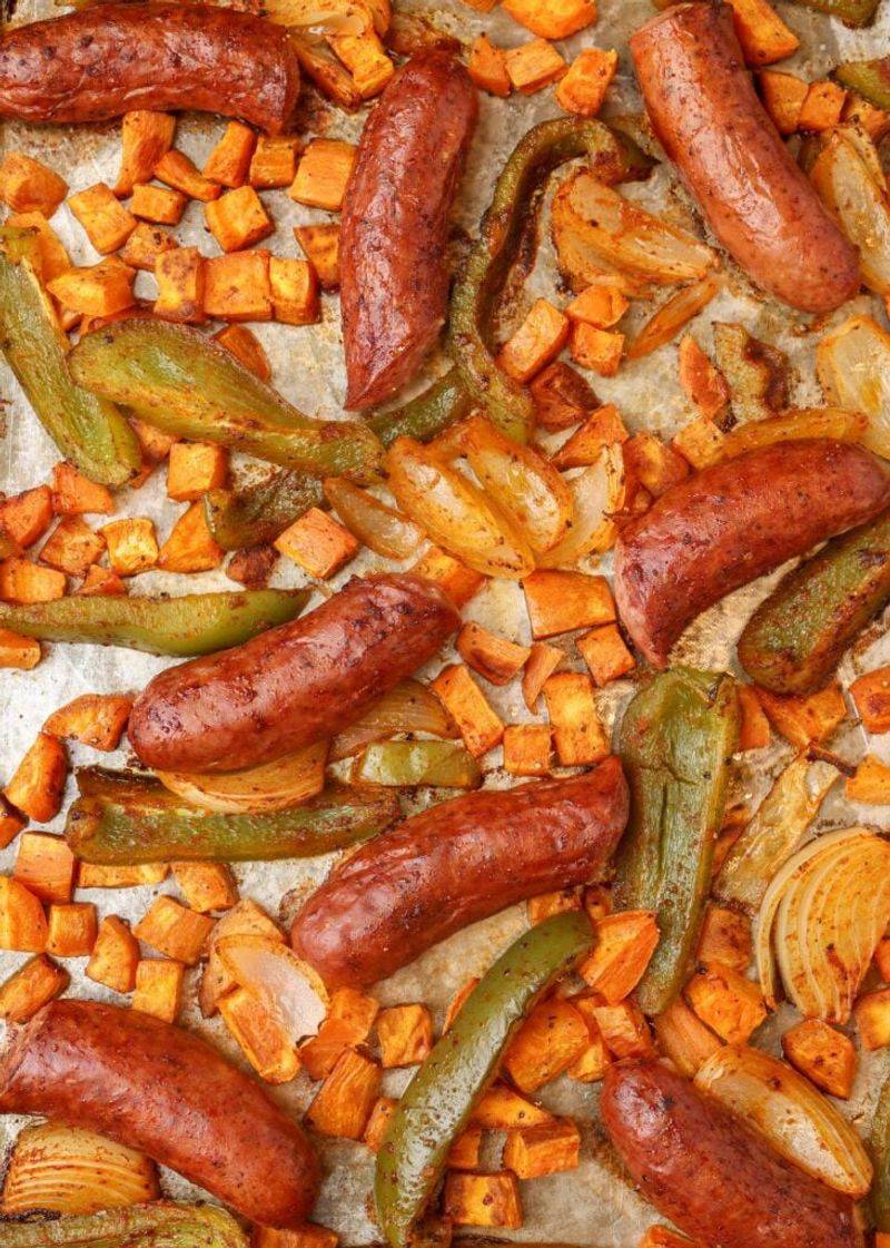 Italian Sausage and Sweet Potato Sheet Pan Dinner