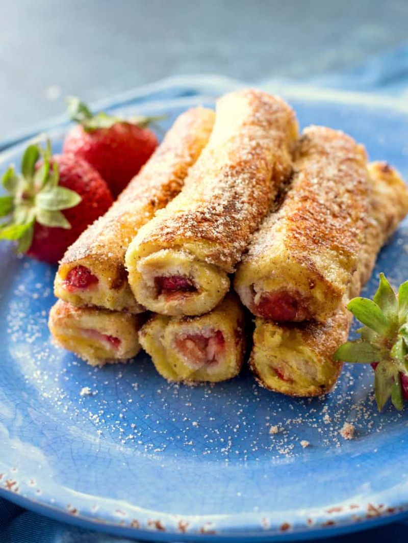PB&J French Toast Roll-Ups