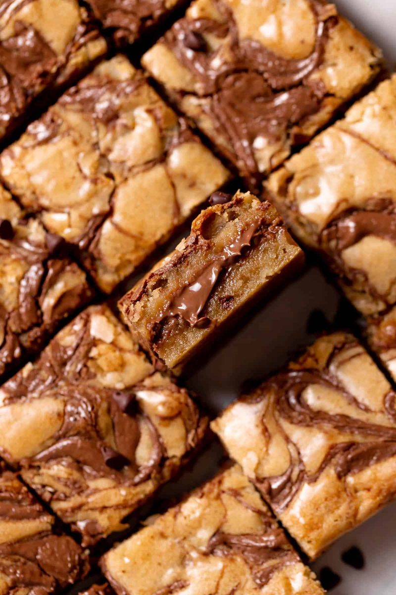 Nutella swirl bars