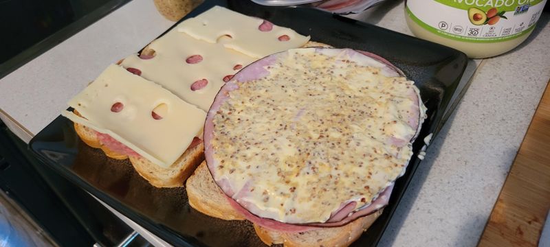 Spreading condiments unevenly