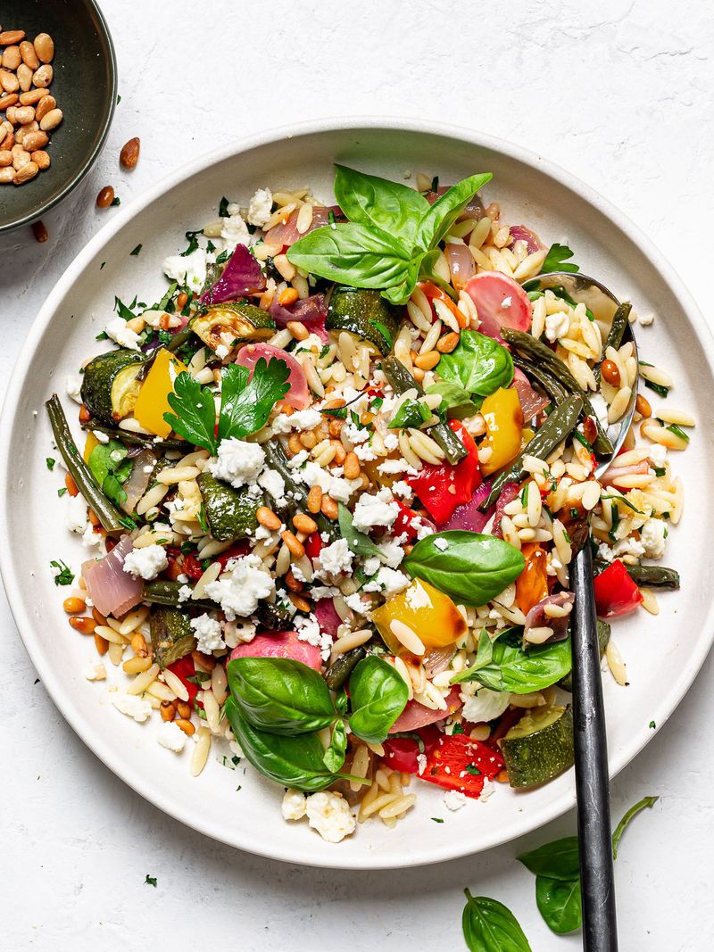 Roasted Vegetable Orzo Salad