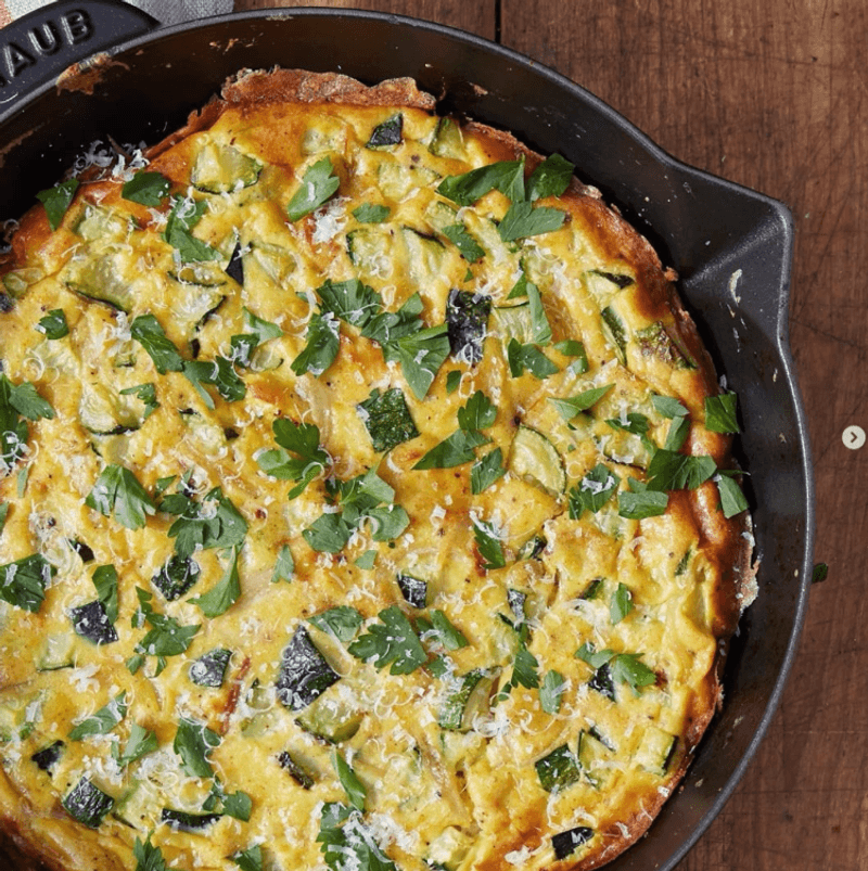 Zucchini and Parmesan Frittata