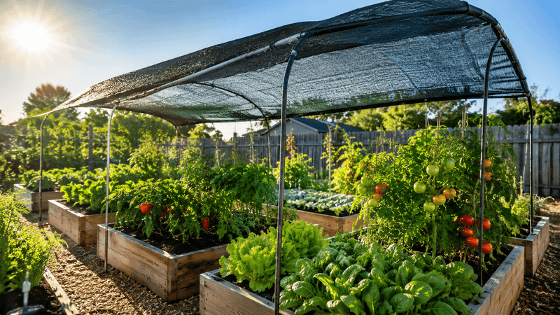 Use Temporary Afternoon Shade to Reduce Heat Load