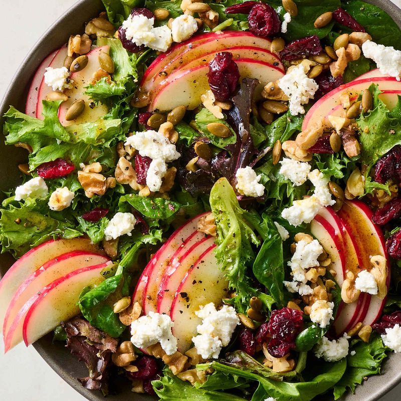 Apple Walnut Salad with Maple Cider Vinaigrette