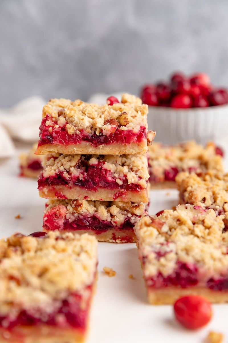 Cranberry Crumble Bars