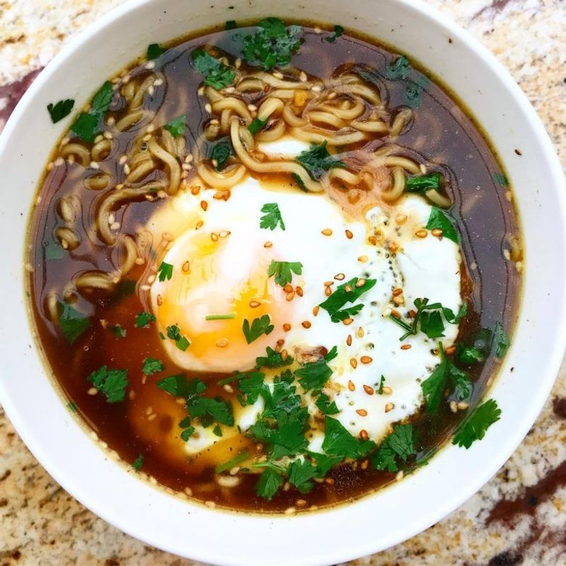Ramen With an Egg Cracked In