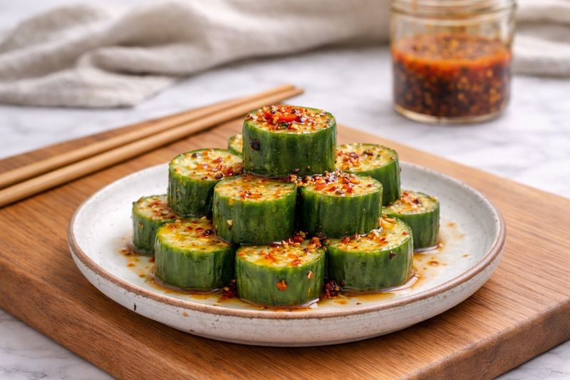 Cucumber With Chili Crisp