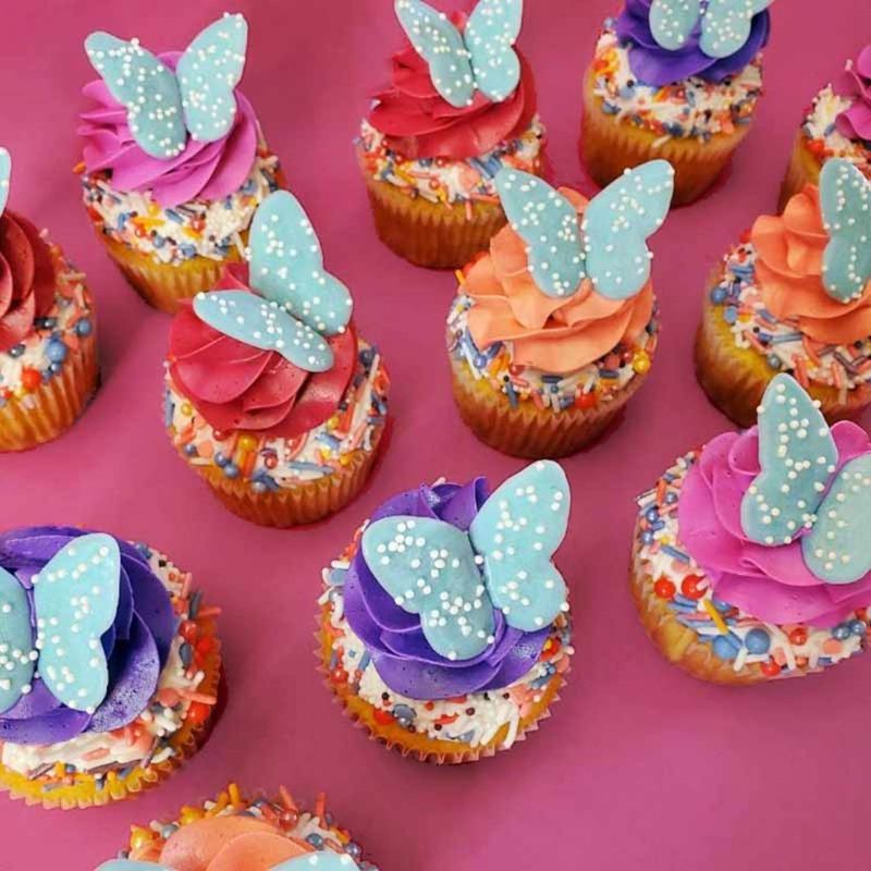 Candy Butterfly Cupcakes