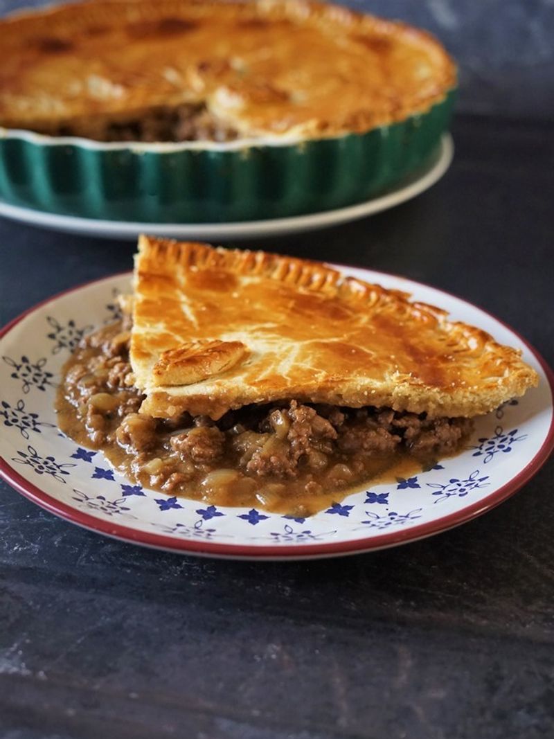 Old School Minced Beef and Onion Pie