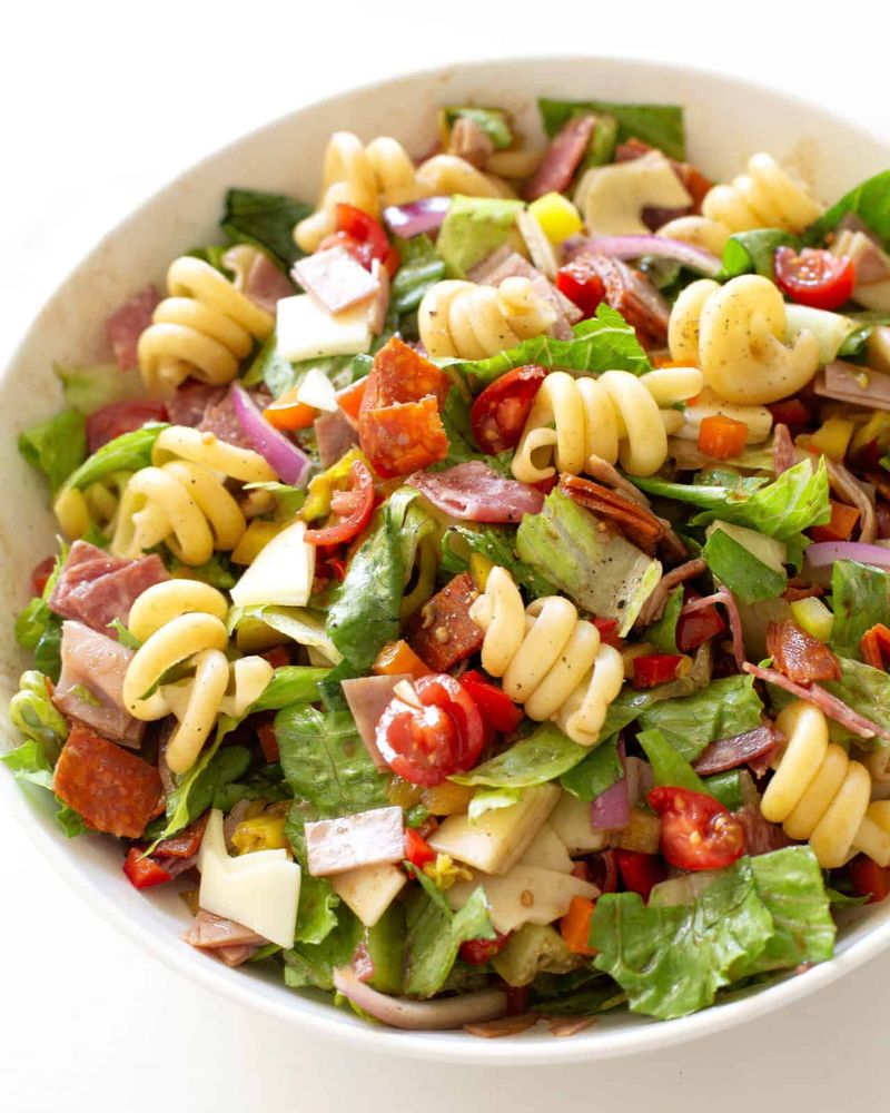 Italian sub pasta salad