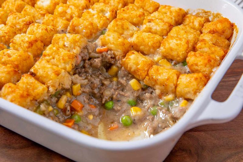 Classic Ground Beef Tater Tot Casserole