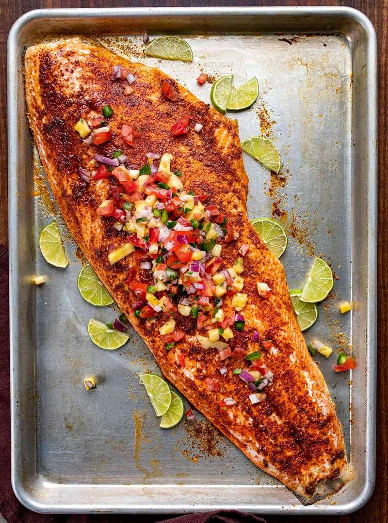 Chili-lime salmon