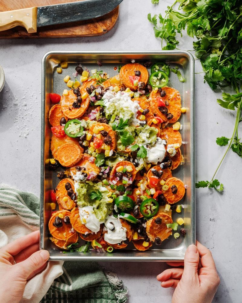 Baked Sweet Potato Nachos