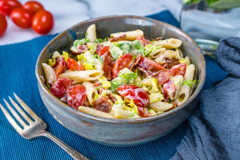 BLT Pasta Salad (Lightened Up)