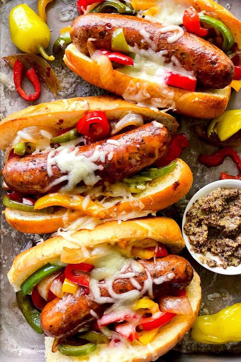 Grilled Sausage and Peppers