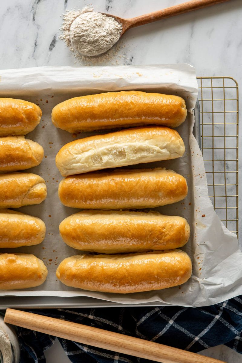 Sourdough Hot Dog Rolls