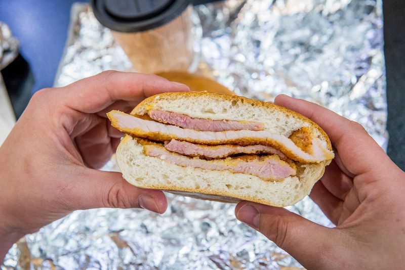 Peameal Bacon on a Bun