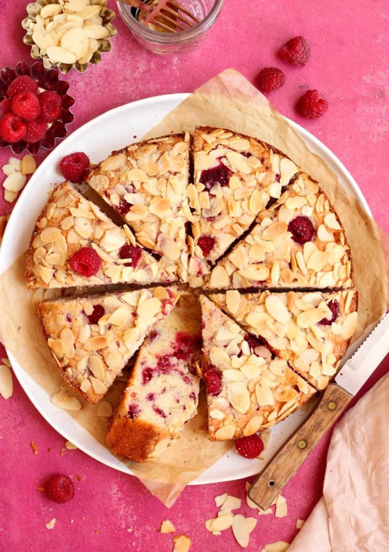 Raspberry Almond Breakfast Cake