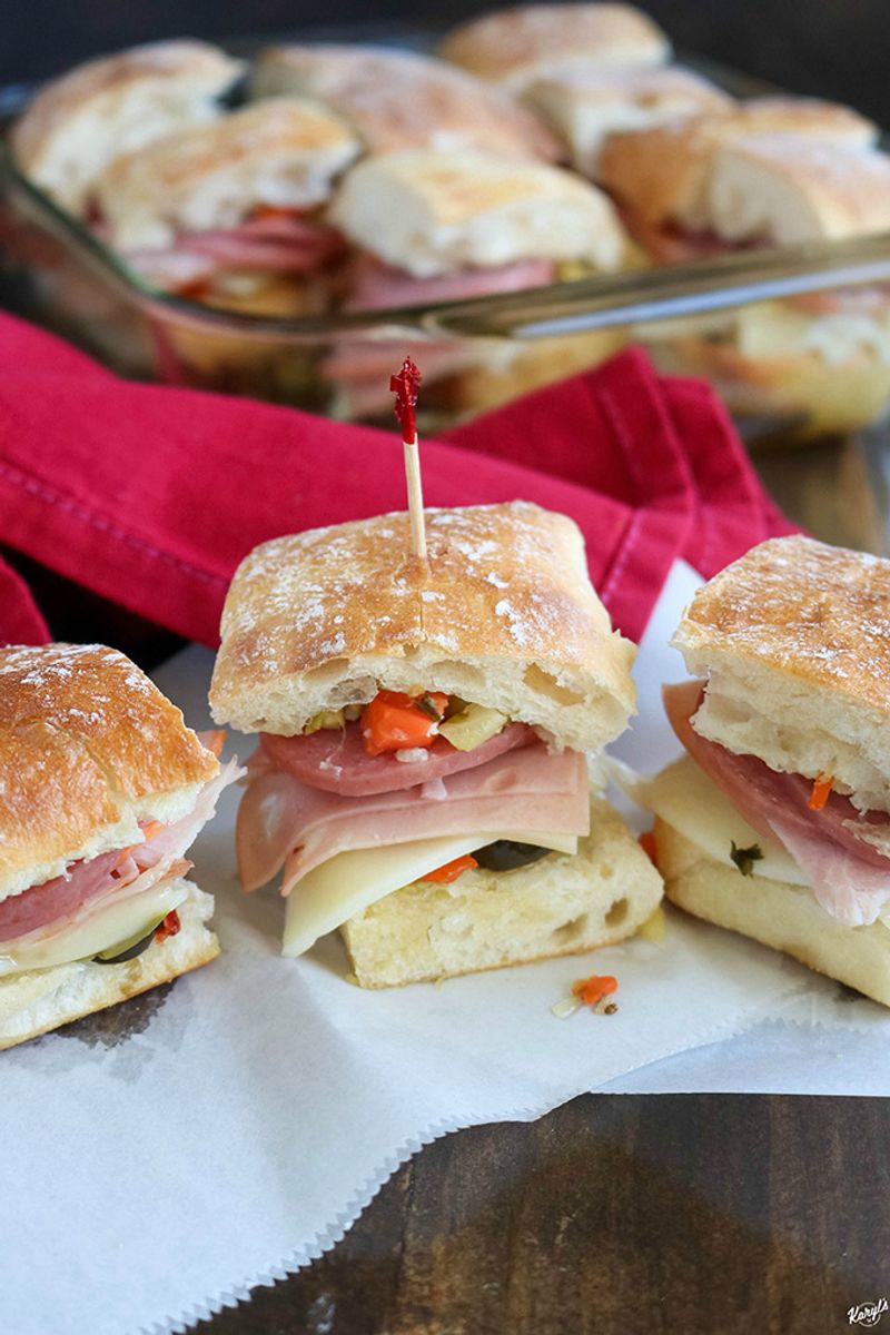Muffuletta-Inspired Sliders