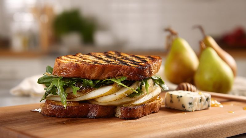Pear And Brie Grilled Cheese