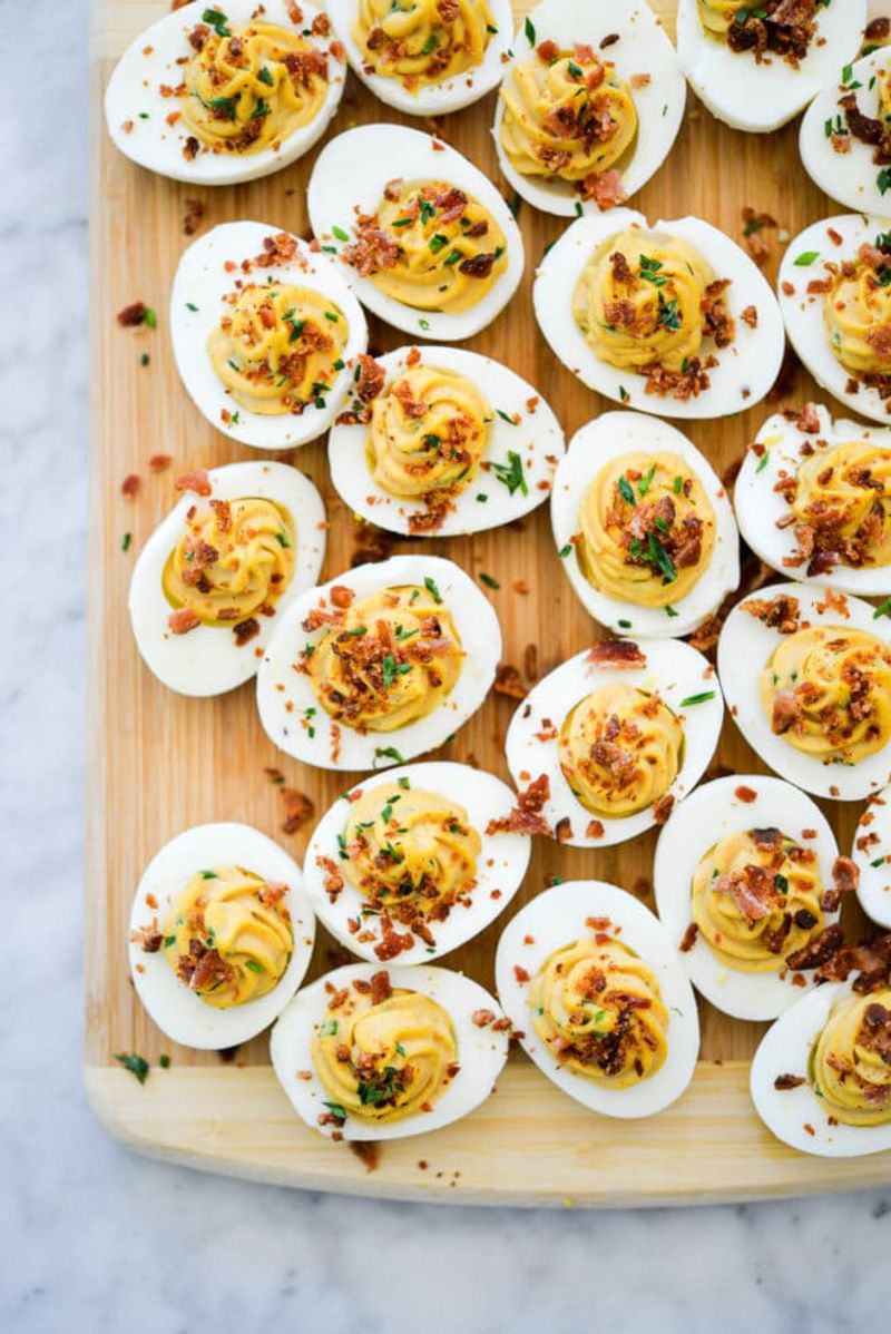 Deviled Eggs with a Game-Day Twist