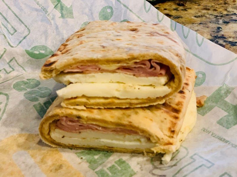 Subway Egg and Cheese Flatbread