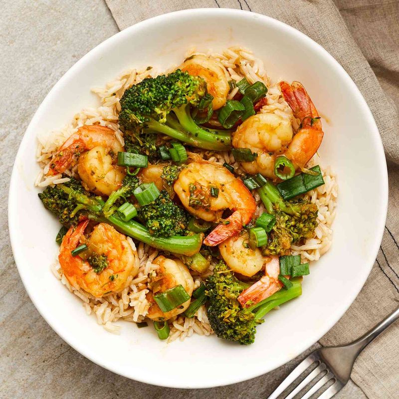 Garlic-Ginger Shrimp and Broccoli Stir-Fry