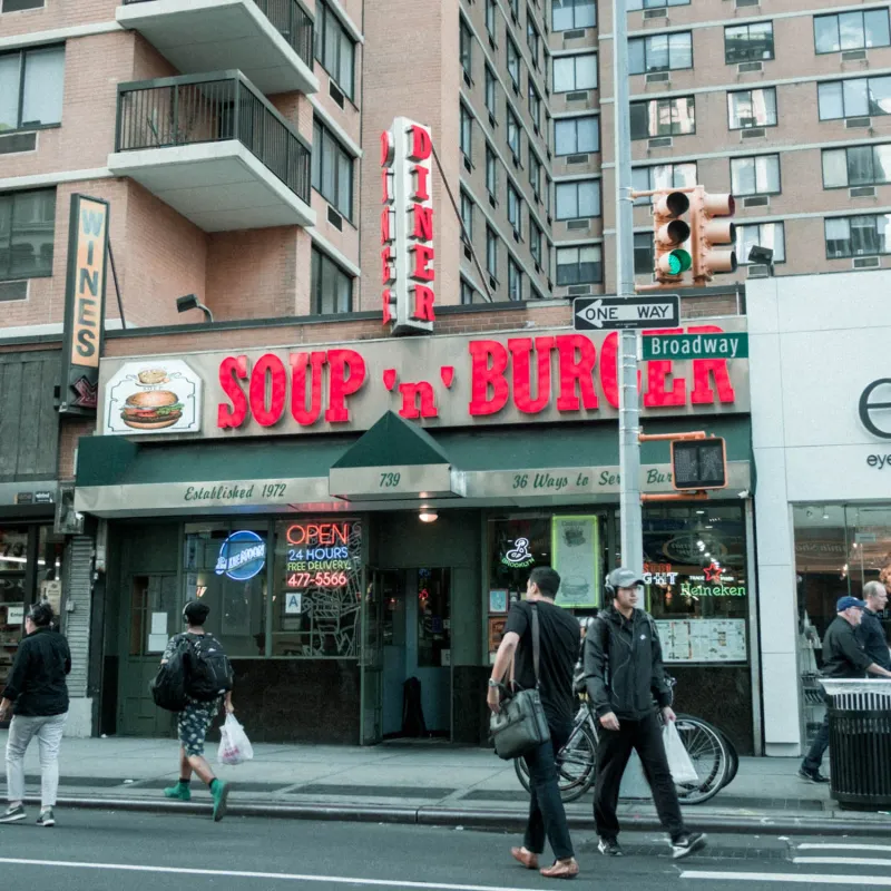 The Cozy Soup N' Burger in East Village