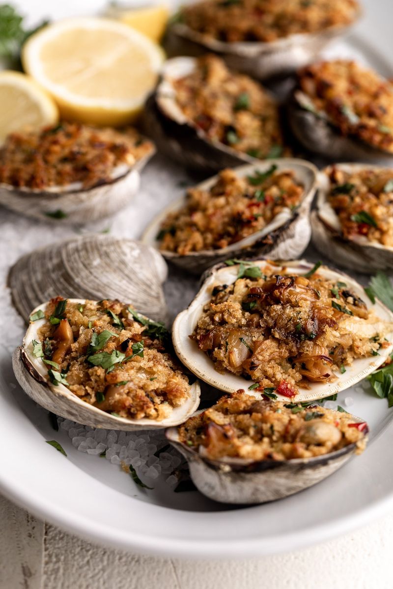 Stuffed Maine Clams (Clams Casino)