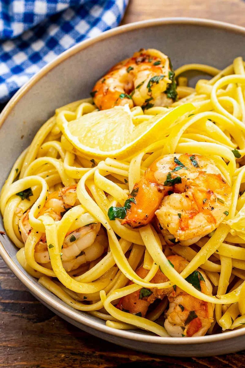 Shrimp Scampi Linguine
