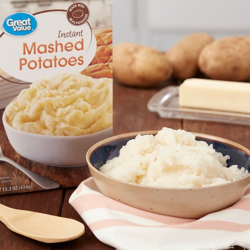 Walmart Great Value Mashed Potatoes (where available)