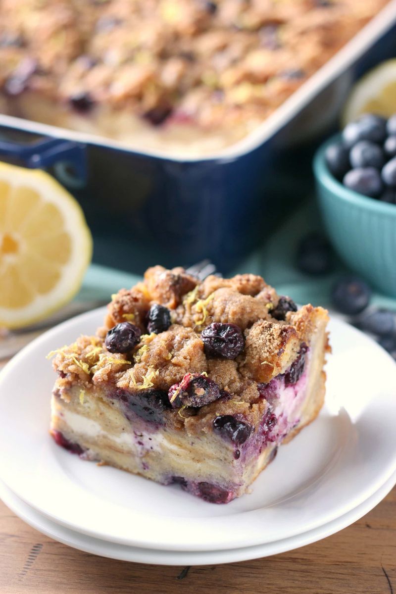 Blueberry Lemon French Toast Bake
