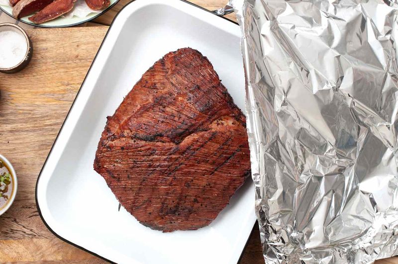 Not letting the steak rest