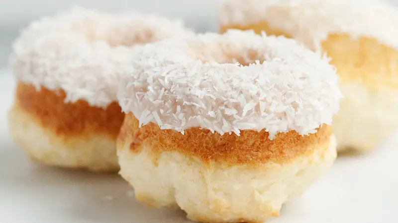 Coconut Glazed Donuts