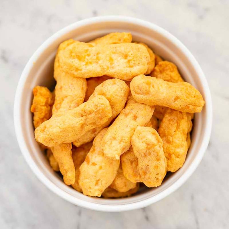 Cheese puffs and ultra-processed snack bags