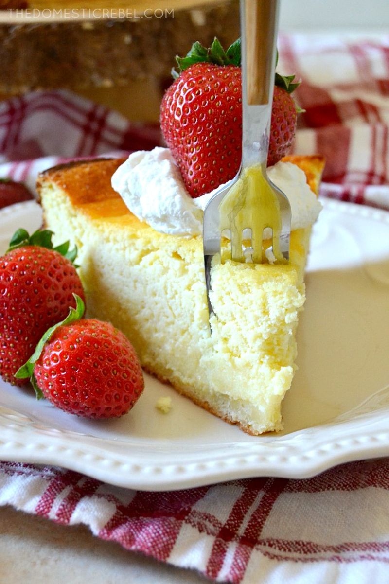 Käsekuchen (German-style cheesecake)