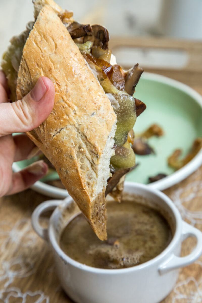 Portobello French Dip Sandwiches