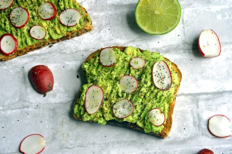 Avocado Toast With Radishes