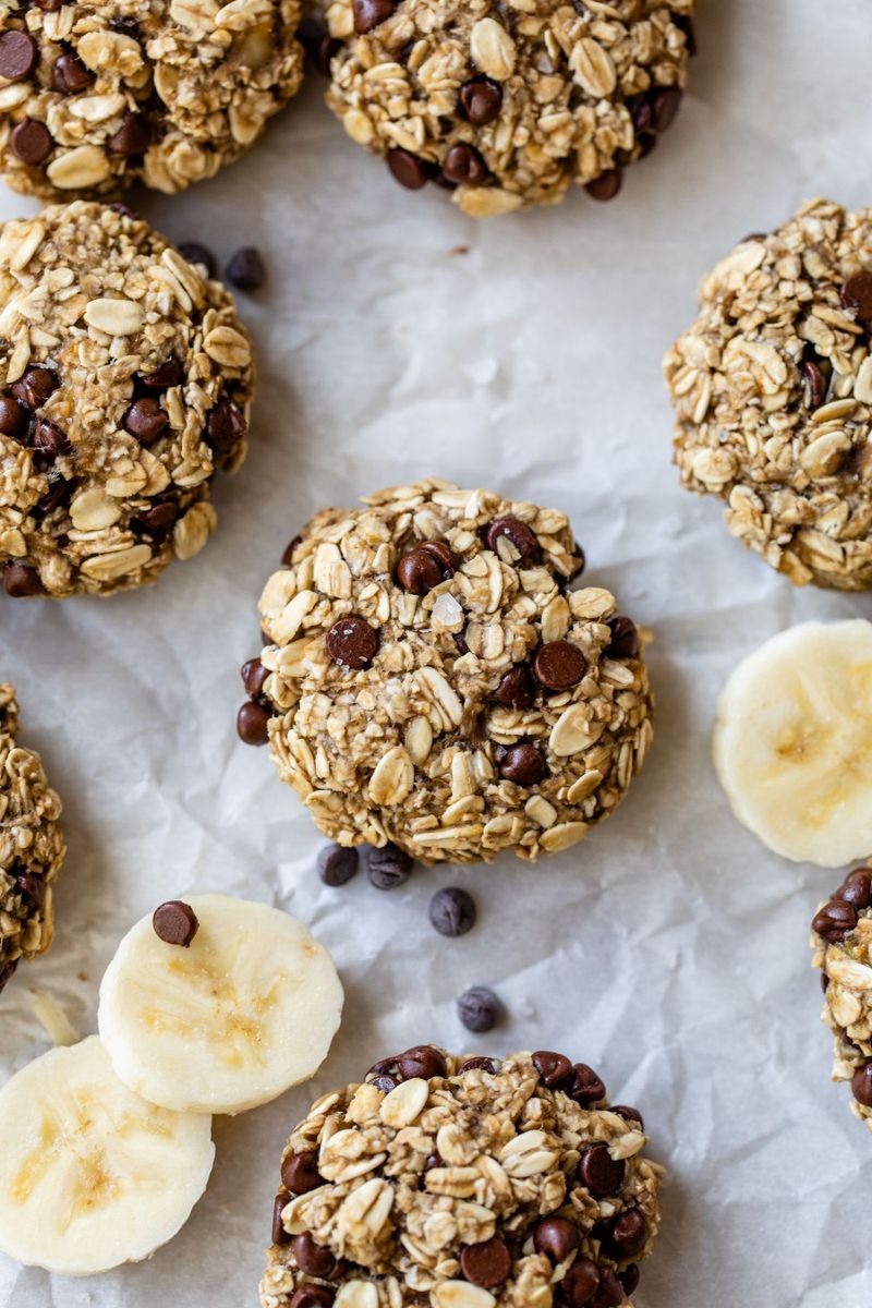 Banana oat breakfast cookies