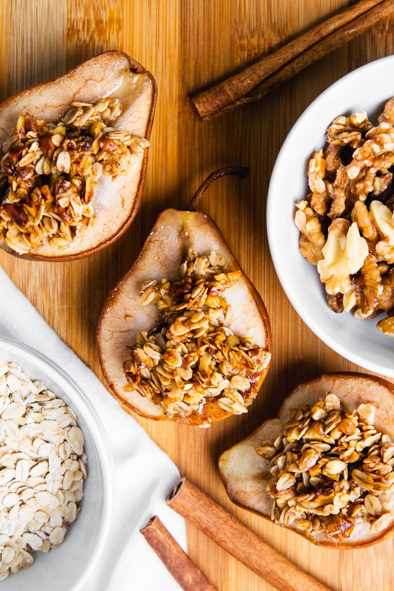Honey-Roasted Pears With Walnuts