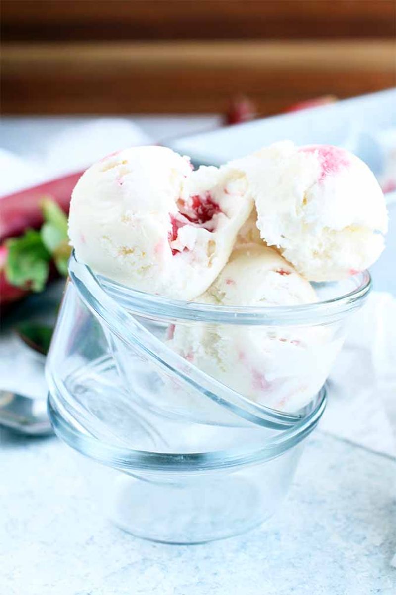 Rhubarb Ice Cream
