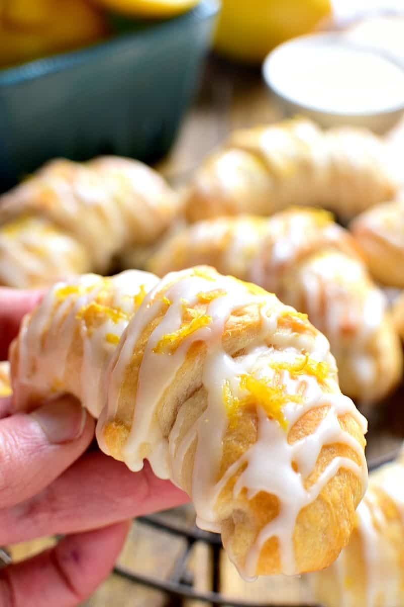 Lemon Cream Cheese Crescents