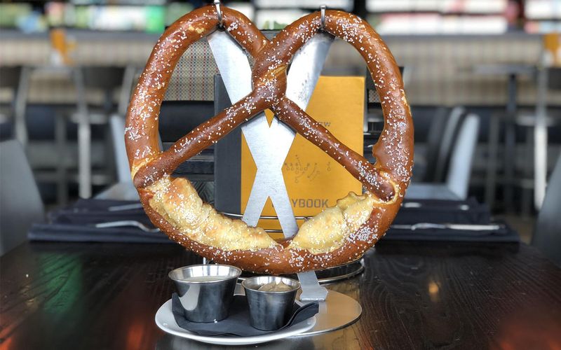 NBC Sports Grill & Brew Pretzel with Beer Cheese