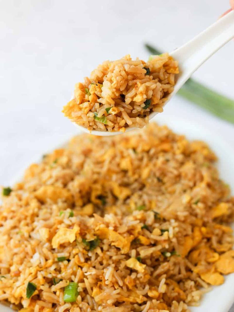 Fried rice with leftovers