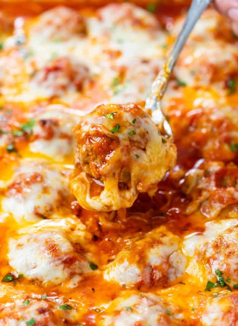 Baked Meatballs in Marinara