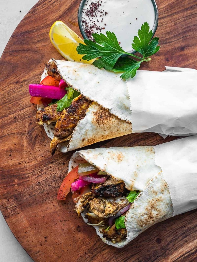 Lebanese Chicken Shawarma with Toum