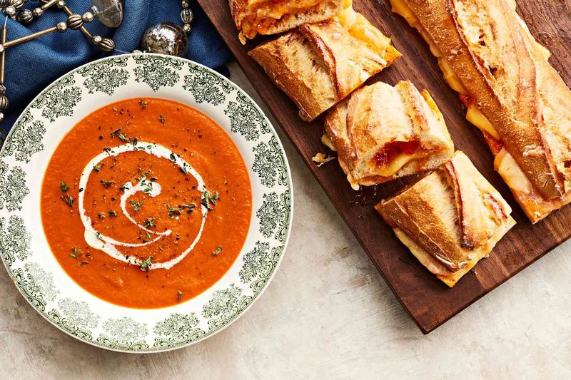 Grilled Cheese and Tomato Soup