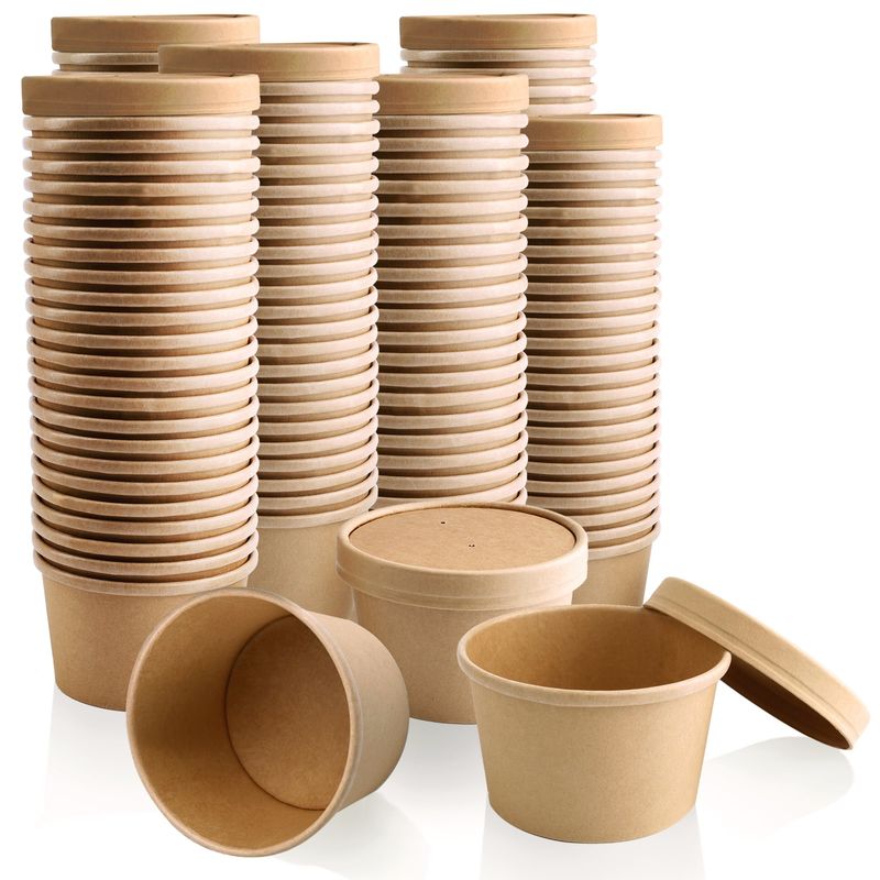 Tapioca Pudding In Cardboard Cups