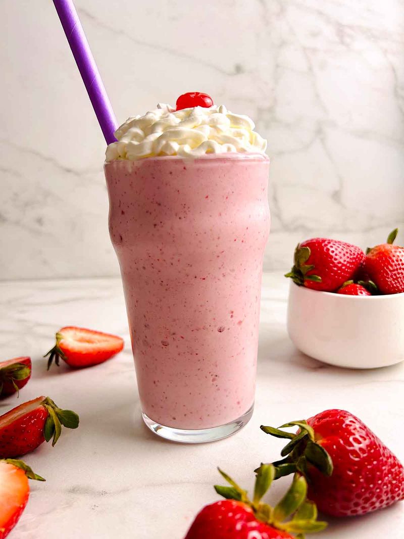 Oversized Strawberry Milkshake