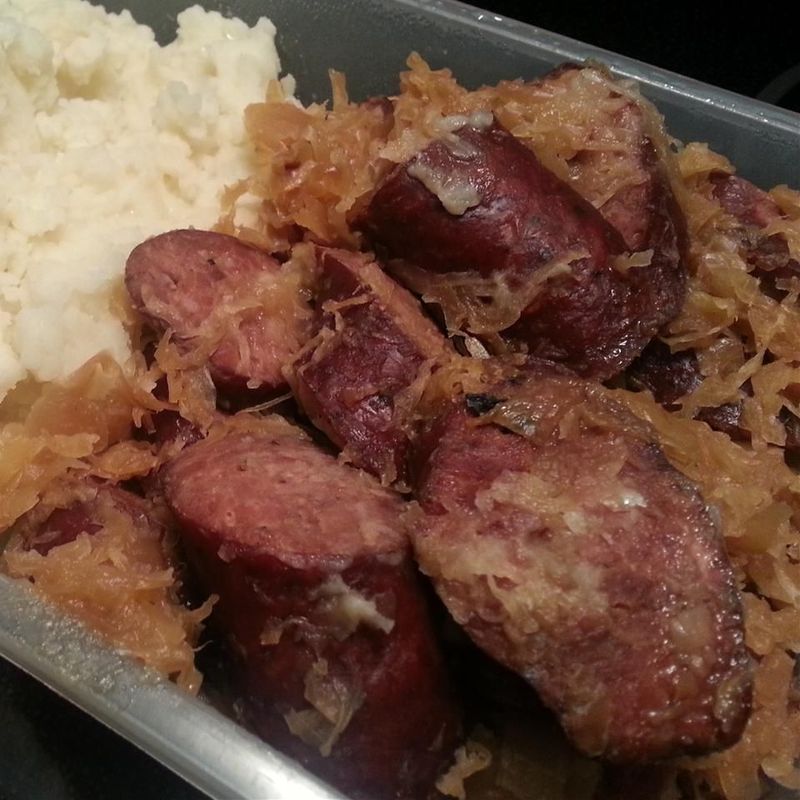Kielbasa with Sauerkraut